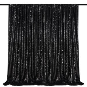 Black Sequence Draping
