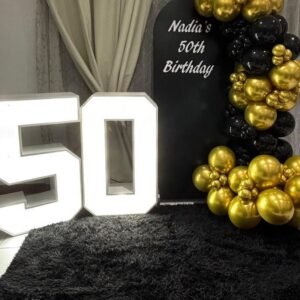 Marquee Number With Lights