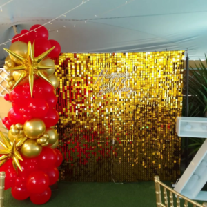 Gold Shimmer Wall