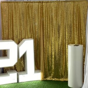 Gold Sequence Draping