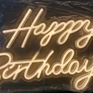 Happy Birthday Neon Sign